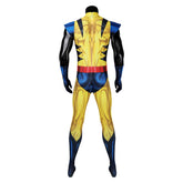 Movie Deadpool & Wolverine (2024) James Howlett Logan Yellow Jumpsuit Outfits Cosplay Costume Halloween Carnival Suit